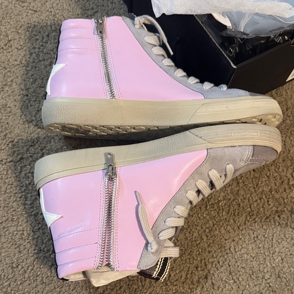 BRAND NEW ShuShop Lavender and Gray High-Tops - Picture 6 of 7